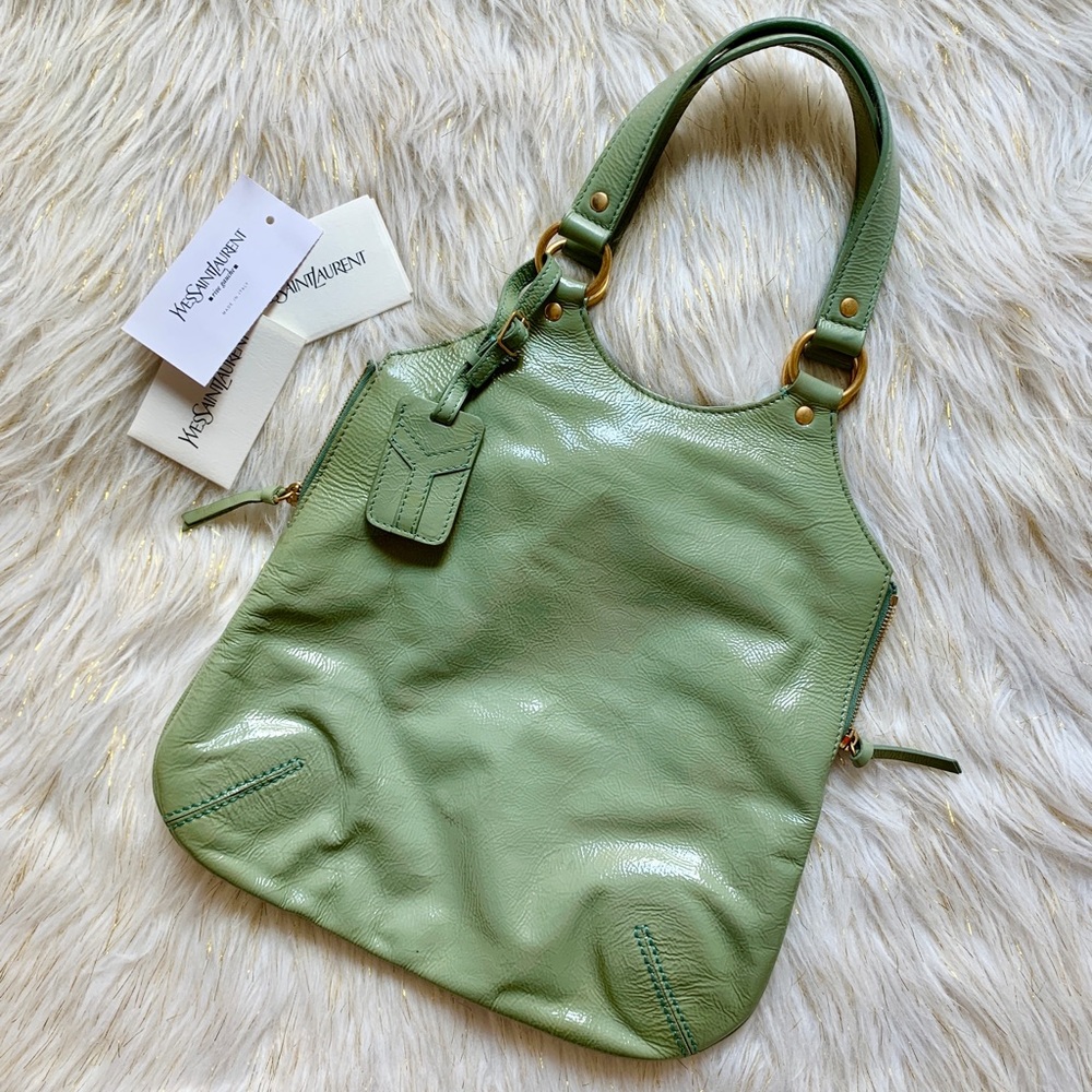 YSL 2008 Sac Metropolis Vinyl Leather  tote bag